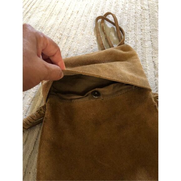 Urban Outfitters Brown Suede Crossbody Bag – Flap Style, Boho - Picture 6 of 12